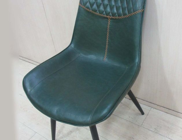 二手餐桌椅 綠色52公分餐椅 靠背椅 休閒椅 椅子 洽談椅 3