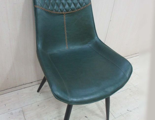 二手餐桌椅 綠色52公分餐椅 靠背椅 休閒椅 椅子 洽談椅 2