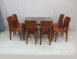 二手餐桌椅 樟木色146公分一桌六椅 實木餐桌 廚房餐桌 餐椅