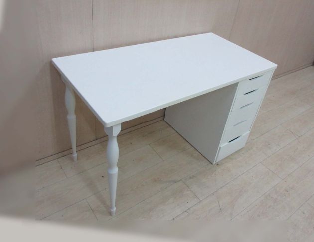 二手書桌 白色120公分五抽寫字桌 辦公桌 電腦桌 工作桌 3