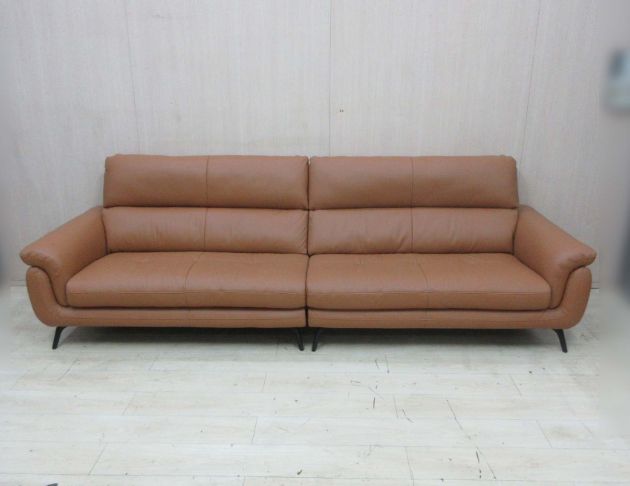 二手沙發 詩肯居家290公分一字形牛皮沙發 客廳沙發 沙發椅