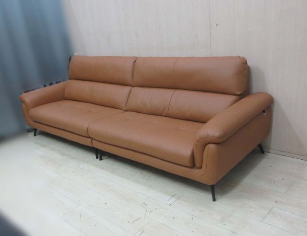 二手沙發 詩肯居家290公分一字形牛皮沙發 客廳沙發 沙發椅 4