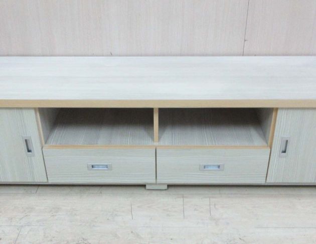 二手電視櫃 雪松色180公分兩門兩抽TV櫃 視聽櫃 客廳長櫃 2