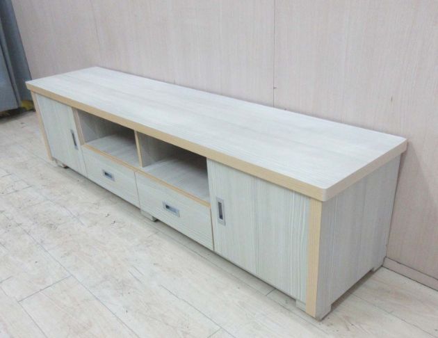 二手電視櫃 雪松色180公分兩門兩抽TV櫃 視聽櫃 客廳長櫃 5