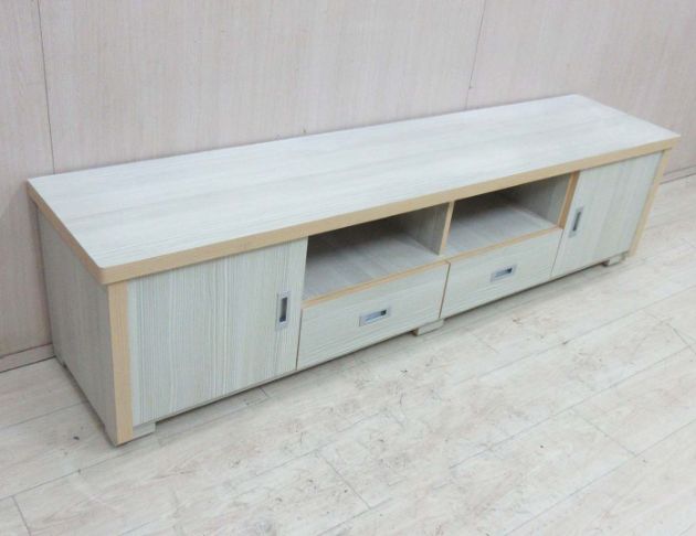 二手電視櫃 雪松色180公分兩門兩抽TV櫃 視聽櫃 客廳長櫃 4