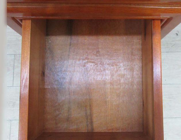 庫存新品出清 柚木色31公分一抽仿古花架 置物架 高腳桌 邊桌 3