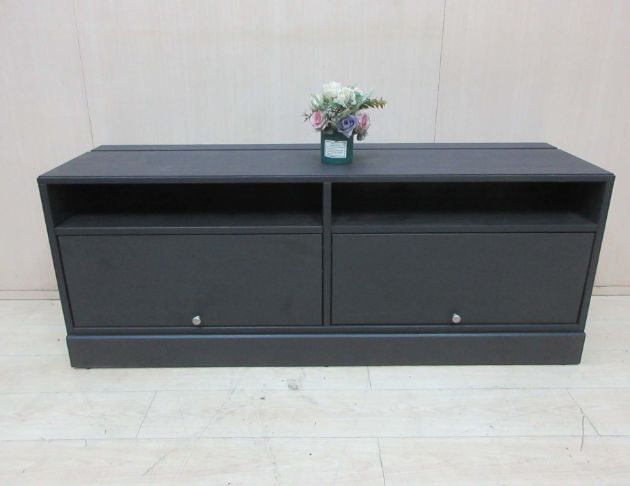 二手電視櫃 黑色160公分兩門TV櫃 客廳收納櫃 長櫃 置物櫃