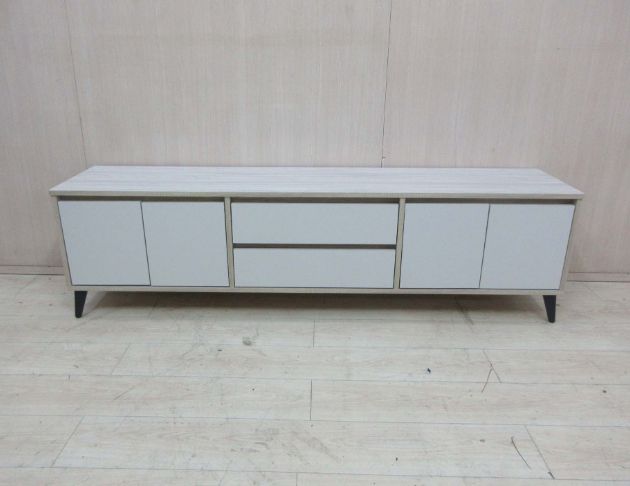 庫存新品出品 白橡木色182公分四門兩抽電視櫃 TV櫃 長櫃