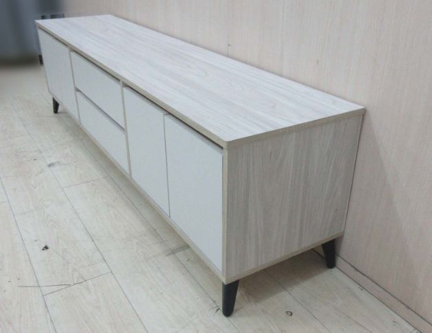 庫存新品出品 白橡木色182公分四門兩抽電視櫃 TV櫃 長櫃 5