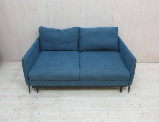 二手沙發床 藍色164公分雙人沙發床 多功能沙發 雙人布沙發