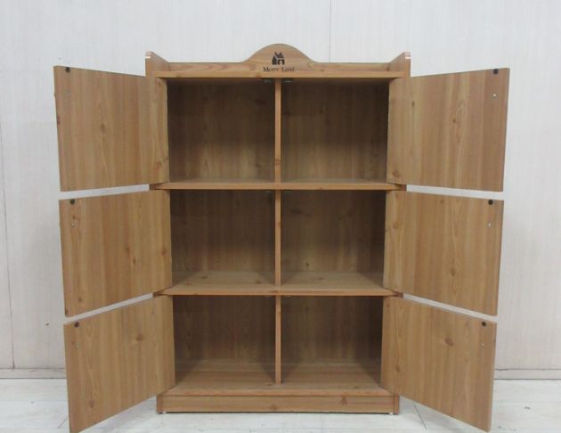 二手書櫃 橡木色83公分六門置物櫃 收納櫃 書櫥 六格櫃 4