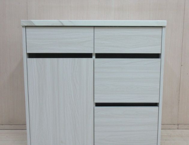 庫存新品出清 白橡木82公分仿石一門四抽餐櫃 電器櫃 碗盤收納