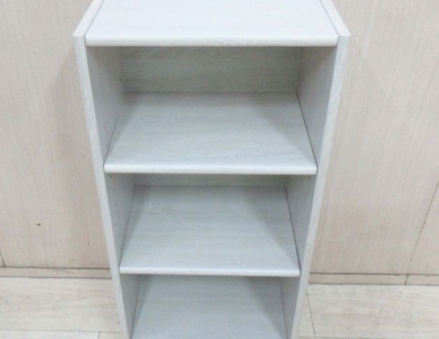 庫存新品出清 白橡木色43公分開放式置物櫃 收納櫃 三格櫃 2