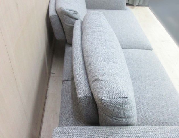 二手沙發 灰色258公分雙人布沙發 客廳沙發 休閒沙發椅 3