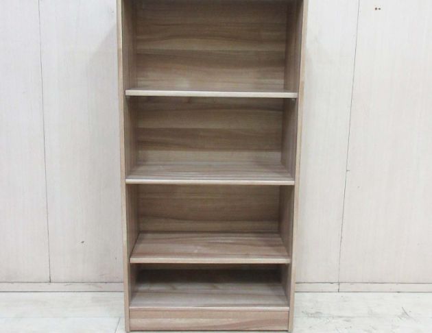 二手置物櫃 黃橡木色61公分開放式置物櫃 書櫃 收納櫃 四格櫃