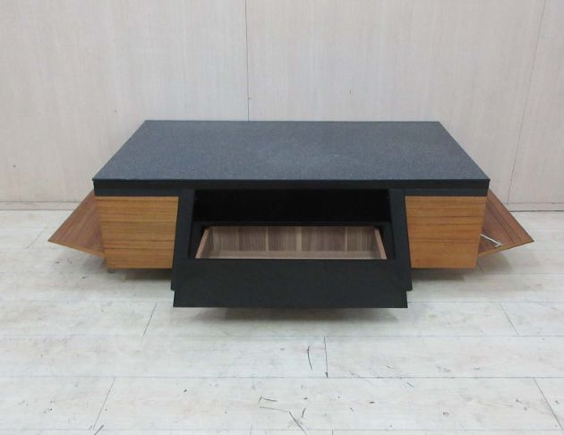 二手茶几 柚木色131公分一門兩抽沙發桌 客廳桌 矮桌 桌子 2