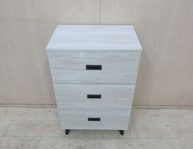 庫存新品出清 白橡木色60公分三抽置物櫃 三斗櫃 抽屜櫃 矮櫃 2