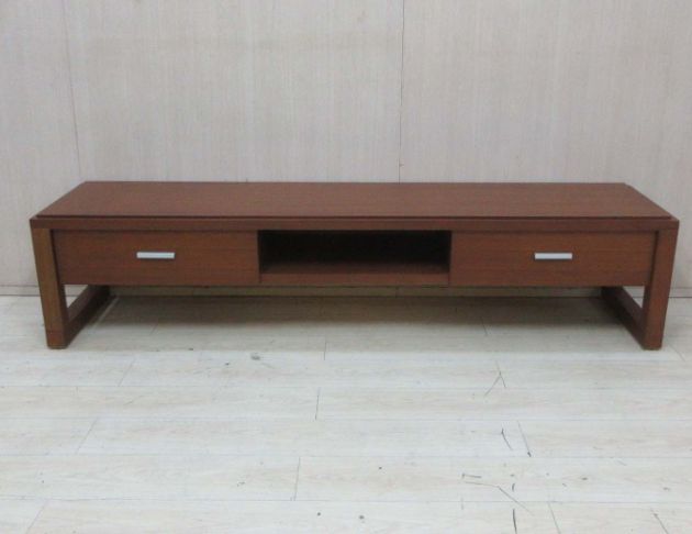 庫存新品出清 柚木色210公分兩抽電視櫃 影視櫃 客廳長櫃