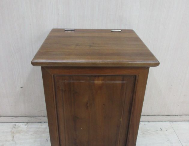 二手置物櫃 樟木色35公分實木一門矮櫃 收納箱 垃圾桶 收納櫃