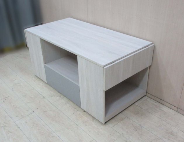 庫存新品出清 白梧桐灰124公分一抽摺疊茶几 客廳桌 沙發桌 4