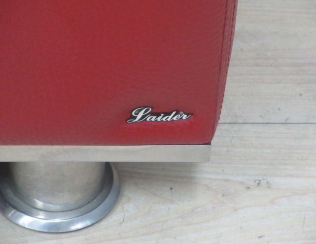 二手沙發 紅色205公分三人牛皮沙發 扶手收納 客廳沙發椅 3