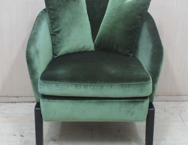 二手沙發 綠色70公分單人布沙發 單人椅 等待椅 沙發椅 椅子