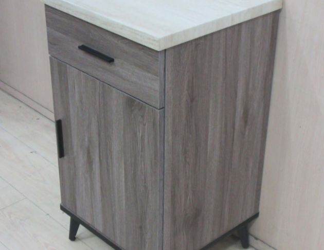 庫存新品出清 灰橡木色45公分一門一抽茶櫃 電器櫃 置物矮櫃 5