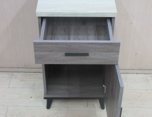 庫存新品出清 灰橡木色45公分一門一抽茶櫃 電器櫃 置物矮櫃 3