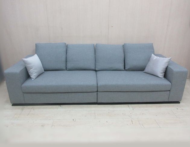 二手沙發 灰色282公分四人布沙發 客廳沙發 休閒沙發 沙發椅