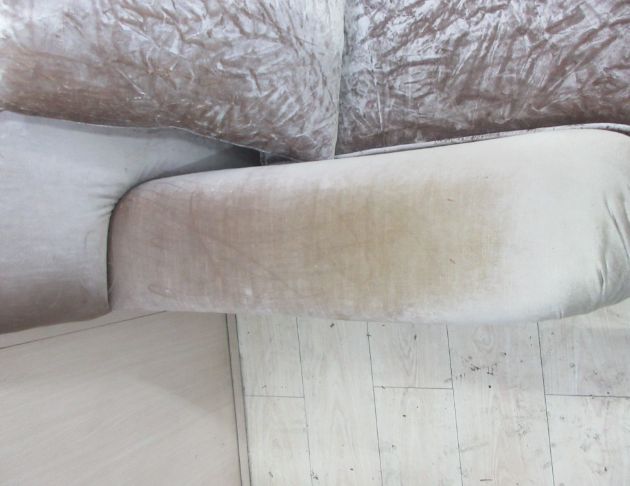 二手沙發 淺咖色231公分歐式絨布沙發 兩人沙發 客廳沙發椅 2