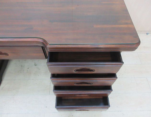 二手辦公桌 全實木190公分八抽主管桌 工作桌 事務桌 寫字桌 4