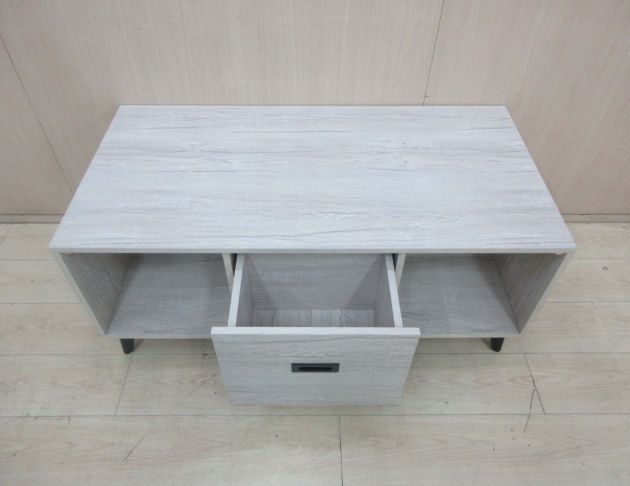 庫存新品出清 白橡木色120公分兩門一抽茶几 沙發桌 客廳桌 4