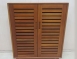 二手鞋櫥 瑪荷尼85公分全實木兩門鞋櫃 置物櫃 收納櫃 百葉窗