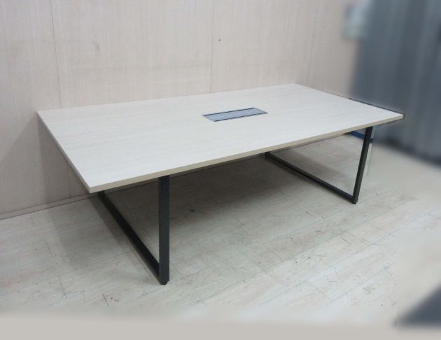 二手會議桌 白橡色240公分開會桌 洽談桌 辦公桌 辦公家具 3