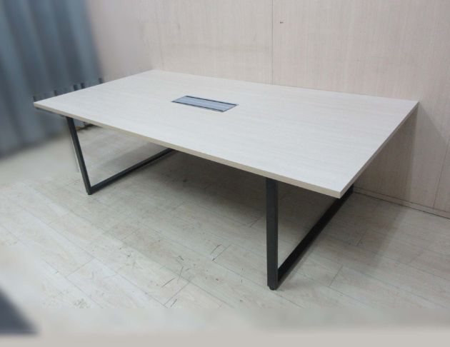 二手會議桌 白橡色240公分開會桌 洽談桌 辦公桌 辦公家具 4