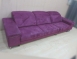 二手沙發 歐德葆301公分紫色絨布沙發 三人沙發 客廳休閒沙發