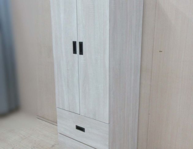 庫存新品出清 白橡木色60公分兩門兩抽衣櫃 衣物收納 單人衣櫃 5