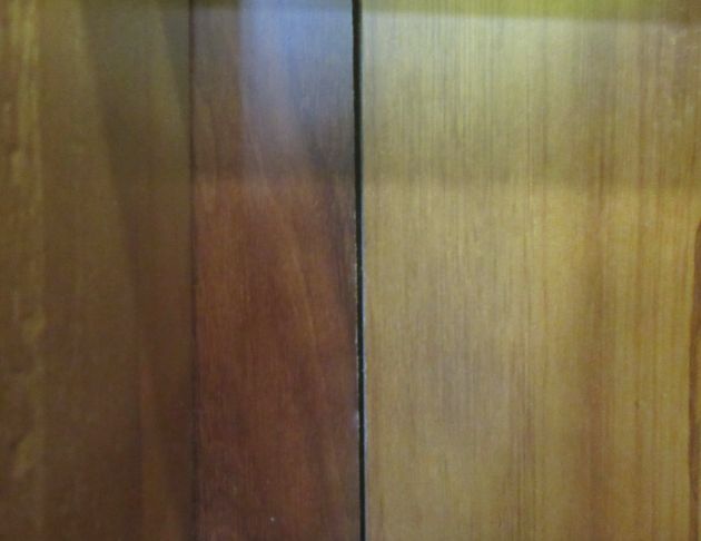 二手化妝桌 柚木色70公分實木一門一抽梳妝台 化妝桌椅 鏡台 4