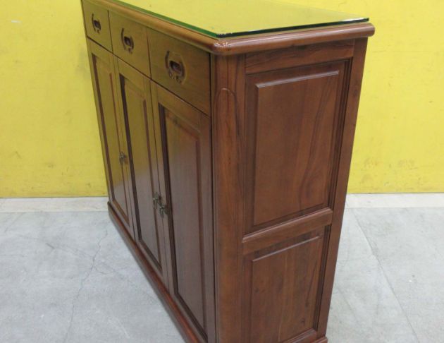 二手鞋櫥 樟木色120公分實木三門三抽鞋櫃 玄關收納櫃 置物櫃 5