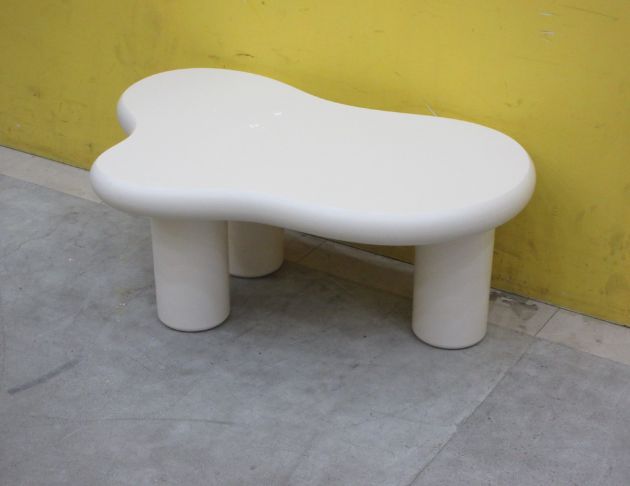 二手茶几 白色100公分造型沙發桌 矮桌 兒童桌 遊戲桌 桌子 4