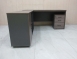 二手辦公桌 灰橡色160公分L型書桌 主管桌 電腦桌 事務桌