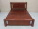 二手床架 胡桃木色152公分實木床組 5尺雙人床架 床台 寢具