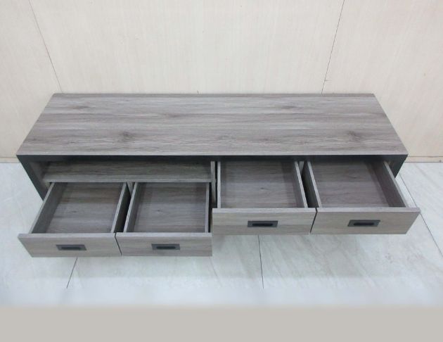 庫存新品出清 灰橡木色150公分四抽電視櫃 TV櫃 客廳長櫃 3