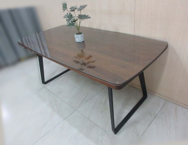 二手餐桌 胡桃色180公分工業風洽談桌 會議桌 休閒桌 木桌子 5