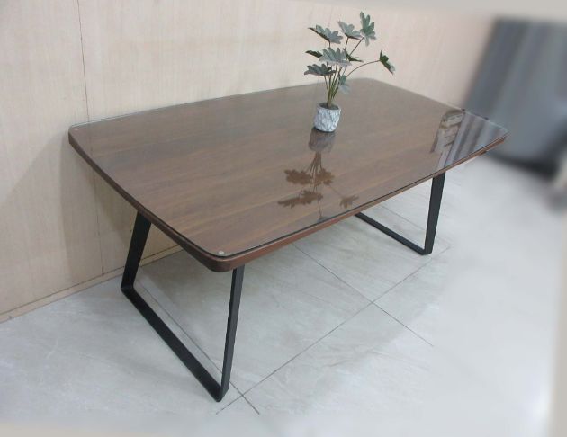 二手餐桌 胡桃色180公分工業風洽談桌 會議桌 休閒桌 木桌子 4