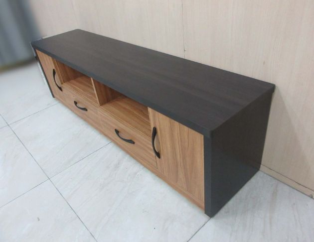 庫存新品出清 梧桐黑173公分兩門兩抽電視櫃 TV櫃 客廳長櫃  5