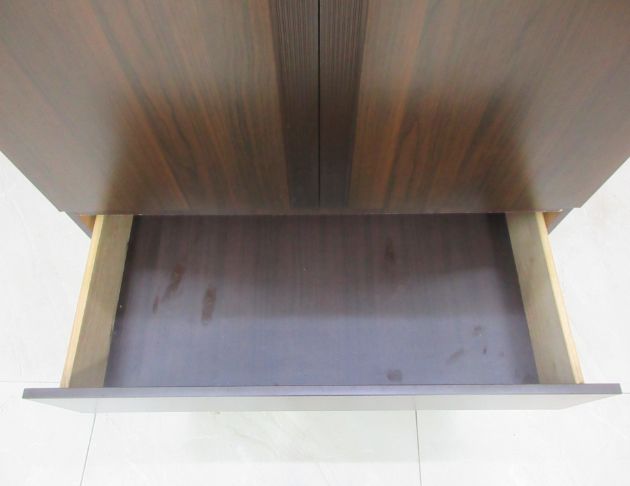 二手衣櫥 胡桃色90公分兩門兩抽衣櫃 單人衣櫃 套房衣櫃  3