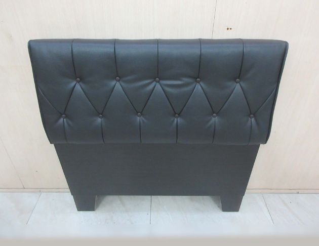 二手床頭片 黑色113公分頭枕床片 3.5尺單人床頭 床頭板 2