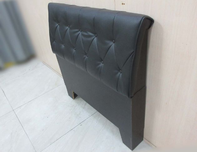 二手床頭片 黑色113公分頭枕床片 3.5尺單人床頭 床頭板 4