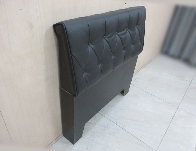 二手床頭片 黑色113公分頭枕床片 3.5尺單人床頭 床頭板 3